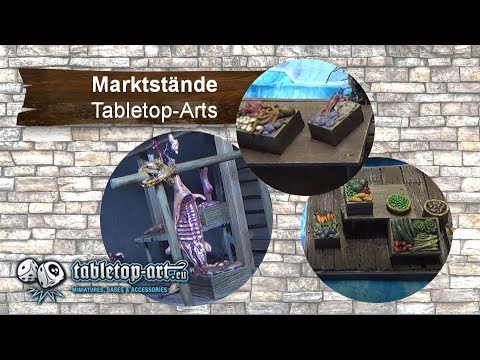 Marktstände bauen - Tabletop Arts - Gelände Vlog/ Produktreview- Mittelerde/ Herr der Ringe Tabletop