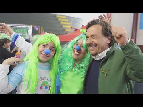 Sáenz compartió con cientos de niños la celebración del Mes de las Infancias
