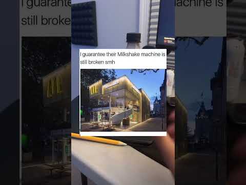 The milkshake machine is still broken so it’s the ice cream ￼