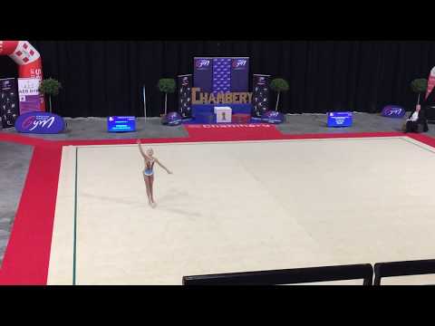 Marie-Madeleine Seredkin cerceau - Nat A 12-13 ans - France Chambéry 2019