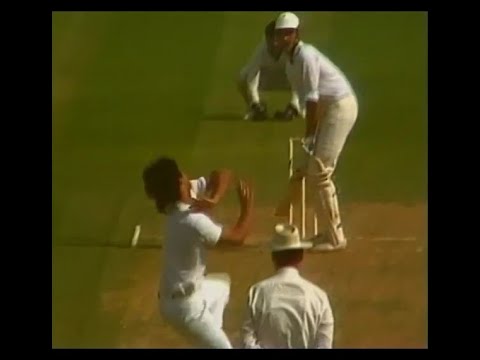 INDIA v PAKISTAN ROTHMANS TROPHY ODI SEMI FINAL #1 SHARJAH MARCH 22 1985 IMRAN KHAN KAPIL DEV