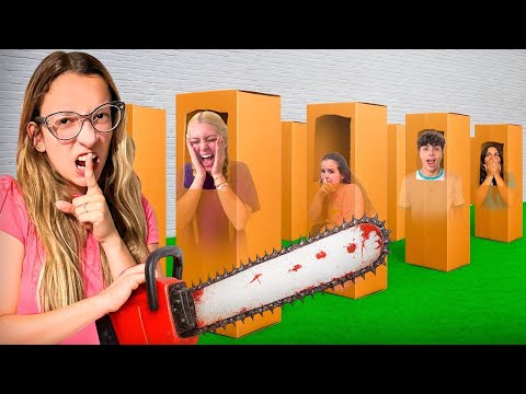 ESCONDE ESCONDE EXTREMO NAS CAIXAS DE PAPELÃO