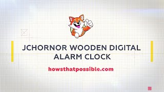 Wood Digital Alarm Clock