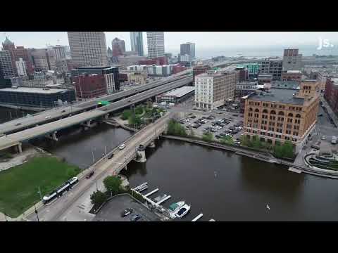 Drone video of proposed location of 32 floor Historic Third Ward luxury apartment tower