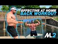 BIG, WIDE, THICK BACK BAND WORKOUT - Home Gym Workout Day 17