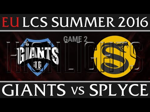 Giants vs Splyce Highlights, Game 2 EU LCS Week 7 Day 2 Summer 2016 - GIA vs SPY G2