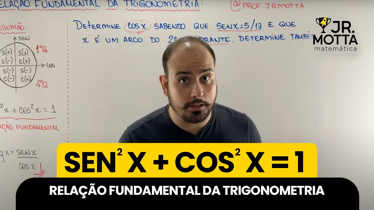RELAÇÃO FUNDAMENTAL DA TRIGONOMETRIA | RESOLUÇÃO DE EXERCÍCIO