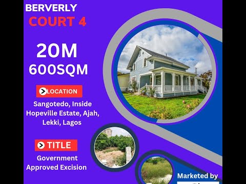 Land For Sale Beverly Court Estate Phase 4 Inside Hopeville Estate Sangotedo Ajah Lekki Lagos Ajah Lagos