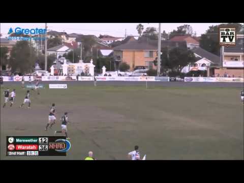2015 NHRU Round 8 Premier 1 Highlights - Merewether Carlton v Waratah