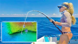 160 Foot Underwater CLIFF! Girl Drops Baits on Florida