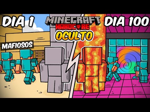 🤫Sobreviví 100 DÍAS Dentro de una BASE SECRETA De Un CLAN MUY PELIGROSO en Minecraft HARDCORE!