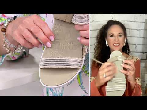 Earth Origins Wedge Sport Sandals - Genny on QVC