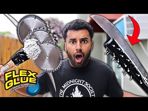 We Built DANGEROUS DIY Weapons Using Only FLEX GLUE!! *You Won't Believe The Results..* Video