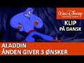 Ånden Giver 3 ønsker Aladdin Disneyklassiker Danmark