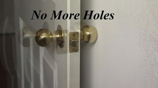 Fix Door Knob Holes Forever   DIYers Dream