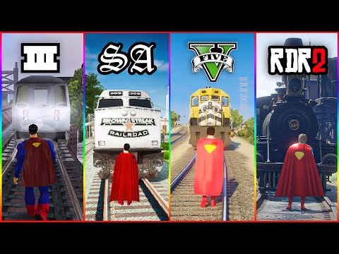 Can Superman Stop the Damn Train in GTA & RDR Games