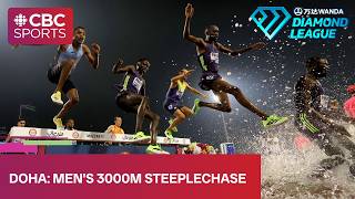 Men's 3000m steeplechase at Diamond League meet in Doha | #CBCSports