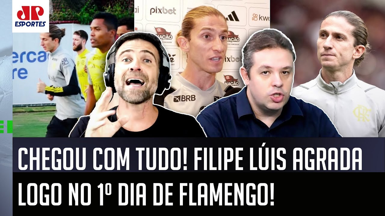 "OLHA ISSO! O Filipe Luís JÁ TÁ MOSTRANDO CORAGEM no Flamengo! Ele..." NOVO TÉCNICO AGRADA!