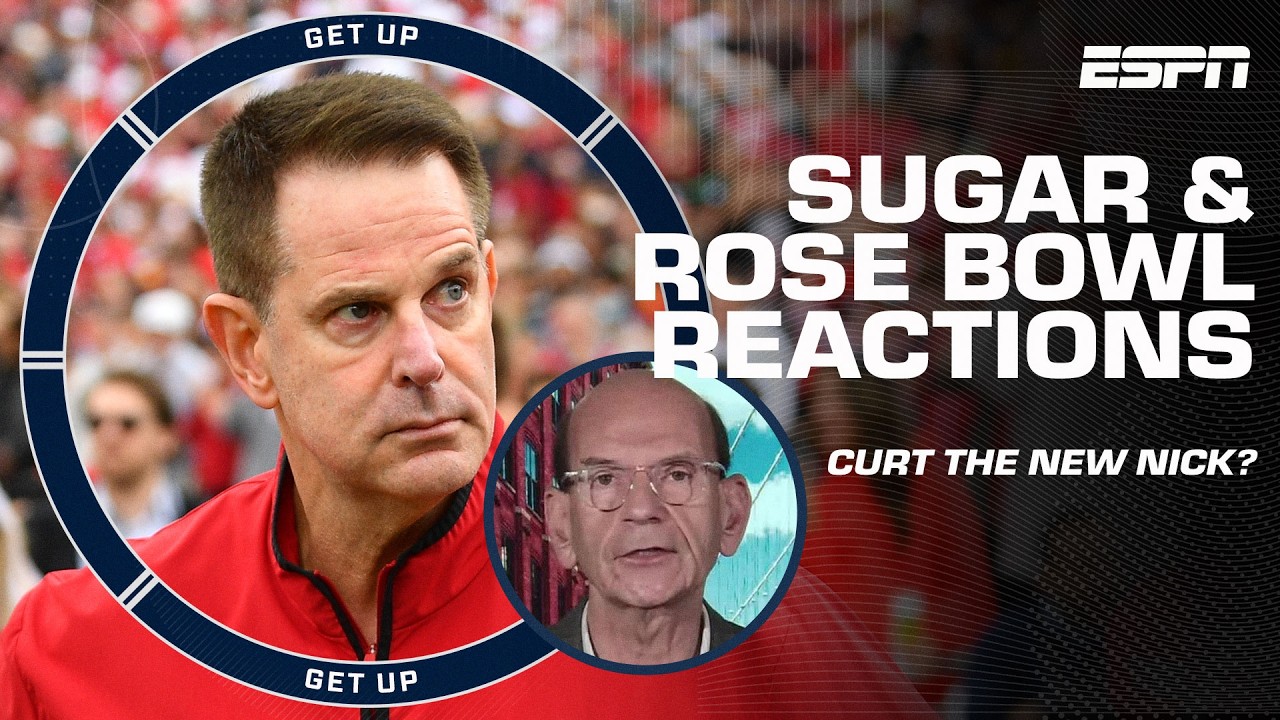 CFP QUARTERFINALS REACTION 🍿 Ole Miss STUNS in NOLA! Indiana TAKES CHARGE! | Get Up