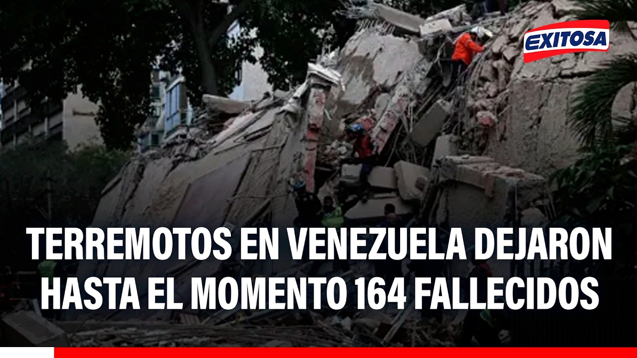🔴🔵 Terremotos en Venezuela dejaron hasta el momento 164 fallecidos y casi mil heridos