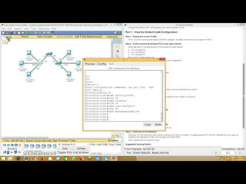3.2.1.7 Packet Tracer   Configuring VLANs