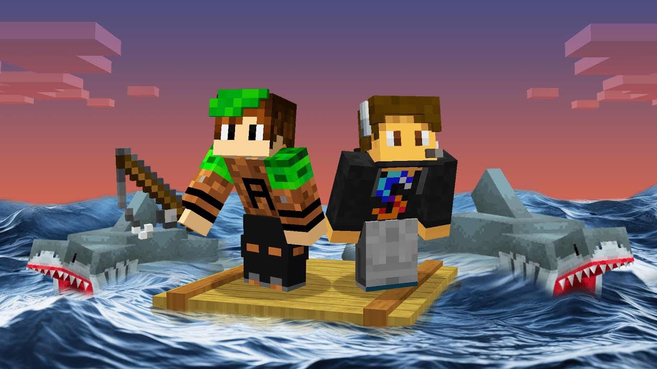 Trapping My Friends on a RAFT in Minecraft's Scariest Ocean