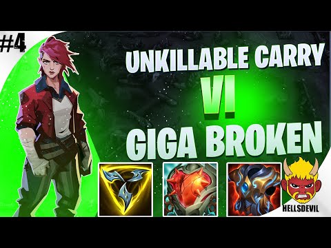 Unkillable Carry Series #4 | TANK VI = GIGA BROKEN!| Vi Wild Rift Gameplay & Guide