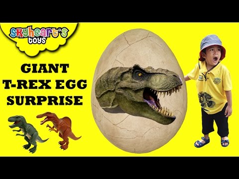 It's a GIANT T-REX EGG Surprise in Dinosaur Island! Mighty Megasaur Dinosaurs toys for kids