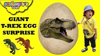 It's a GIANT T-REX EGG Surprise in Dinosaur Island! Mighty Megasaur Dinosaurs toys for kids
