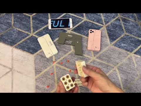 Popular Folding Mobile Phone Creative Deformation Folding Toy Gun Play Cool iPhone 14 pro max IC380