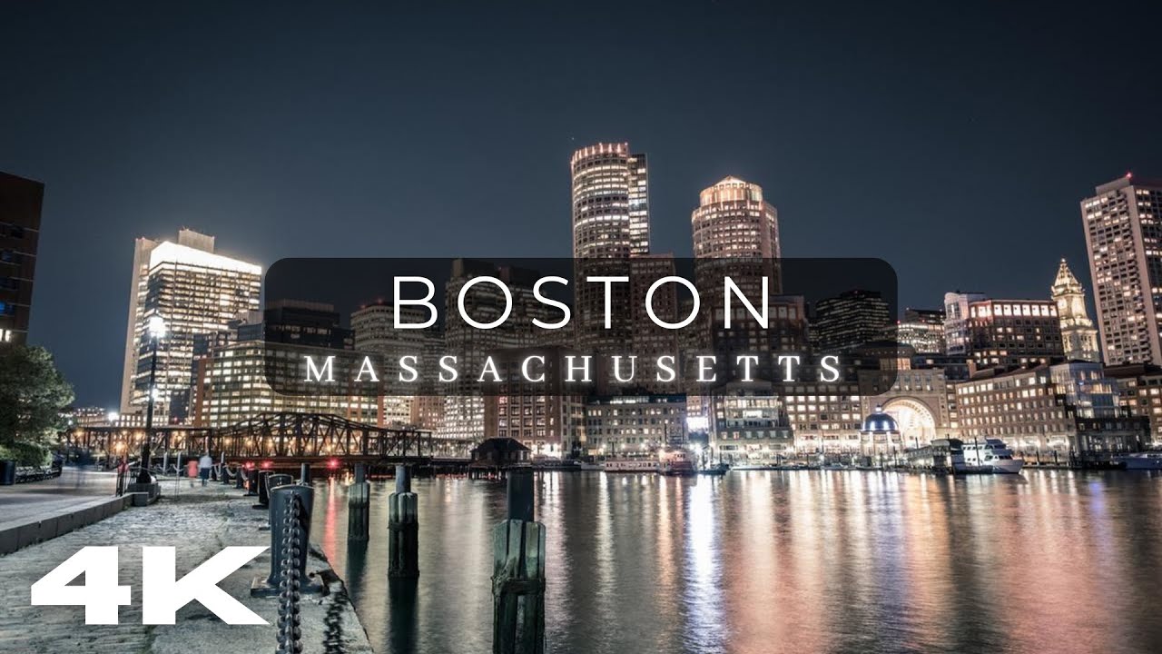 Boston Night Sky | 4K Cinematic Drone Footage