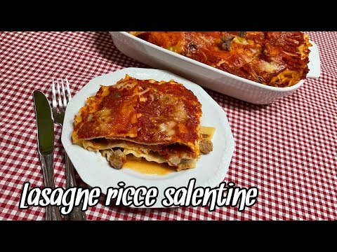 Lasagne ricce salentine - lasagne della nonna - Sfizi & Delizie