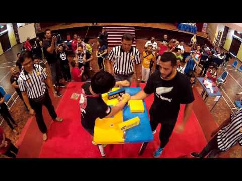 Gusti lengan, Valen Low(Singapore) vs Bassam(Palestine) Mr Seremban 2016 +85kg Final