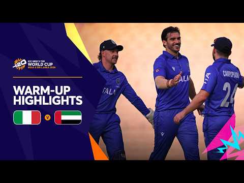 Italy v UAE | Match Highlights | T20WC 2026 Warm-ups
