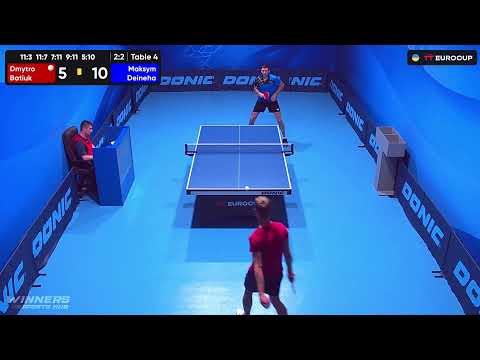 17:35 Dmytro Batiuk - Maksym Deineha 10.09.2023 TT Euro.Cup Ukraine Master. TABLE 4