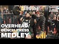 INSANE Overhead/Bench Press MEDLEY | ROB HALL Crushes Big Weights