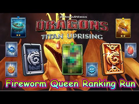 🐉🐲 Dragons: Titan Uprising / Fireworm Queen Ranking Run / Full Battle / BP 8100+  🐉🐲