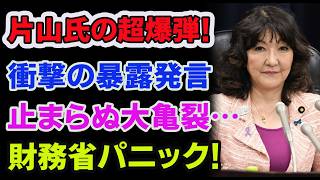 【完全終了】片山さつき財務相の「首切り電話」流出！？税制正常化の裏で財務省の寄生虫官僚が全滅するヤバすぎる理由