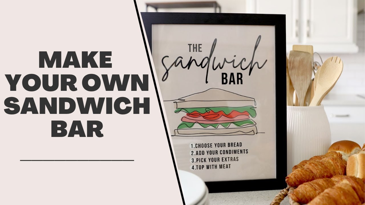 Party Food Idea - A Simple Sandwich Bar