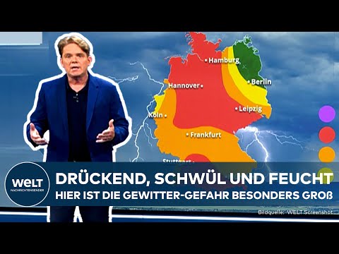 DEUTSCHLAND: "Drückende, schwüle Luft und neue Gewitter unterwegs" Wann die Unwetter-Serie aufhört