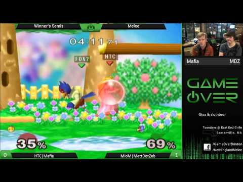 Game Over X - HTC|Mafia (Peach) vs MioM|MattDotZeb (Falco) - SSBM WS