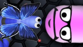 Slither.io Epic Flying Snake Skin Mod (Slither.io Slow Motion Gameplay)