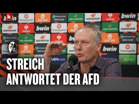 Streich reagiert nach Vorwürfen der AFD: "Leute sehen das Niveau" | SC Freiburg