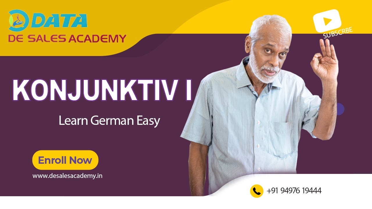 Konjunktiv I: Usage of  K1 (K1) in German: German Language Course B1 & B2 Level: De Sales Academy: