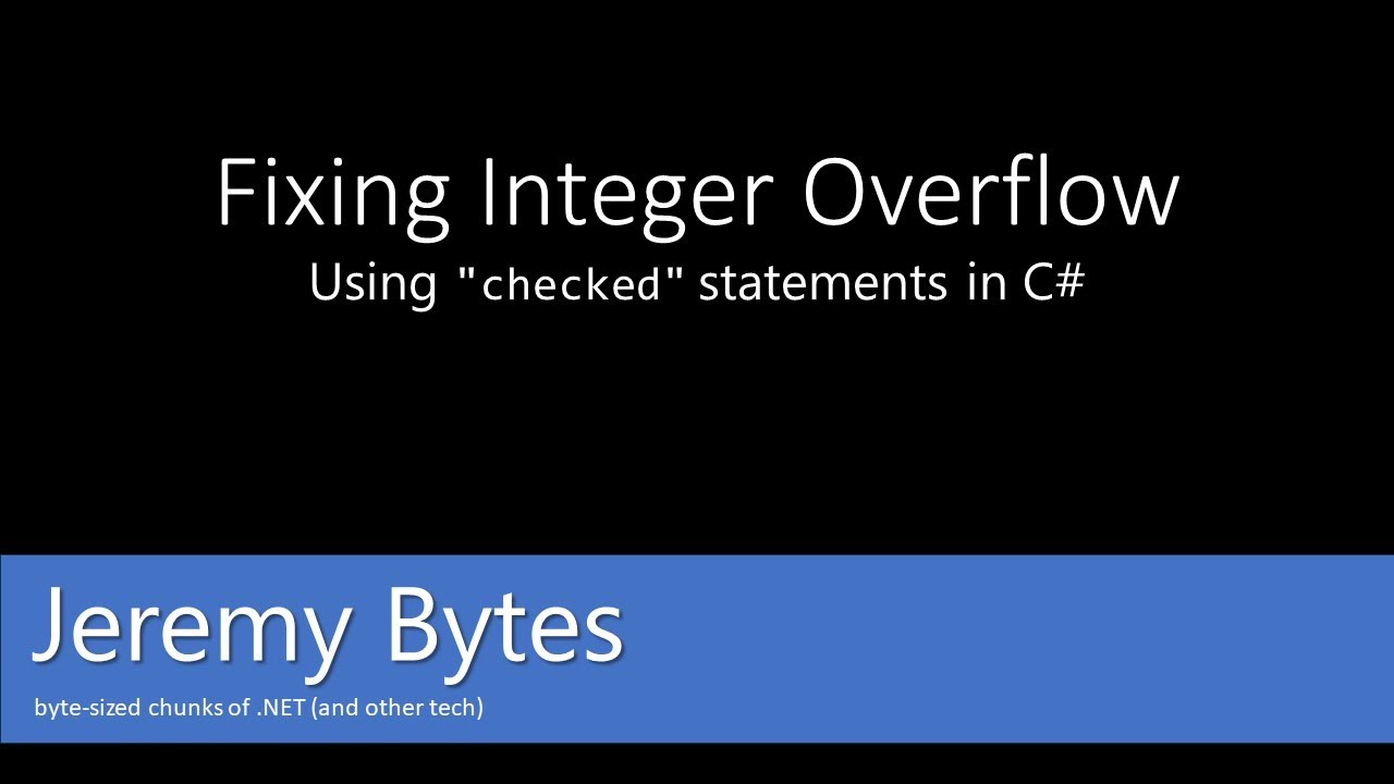 Fixing Integer Overflow in C# with 
