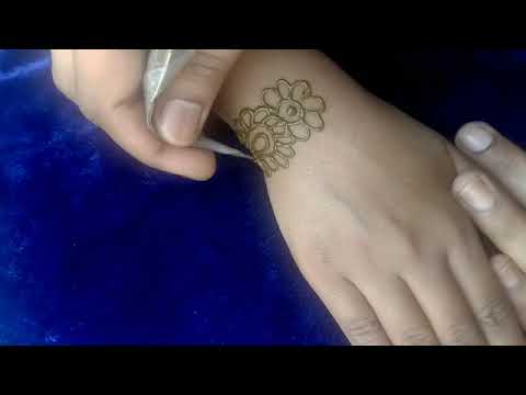 Indian stylish mehndi design, full hand mehndi for back hand