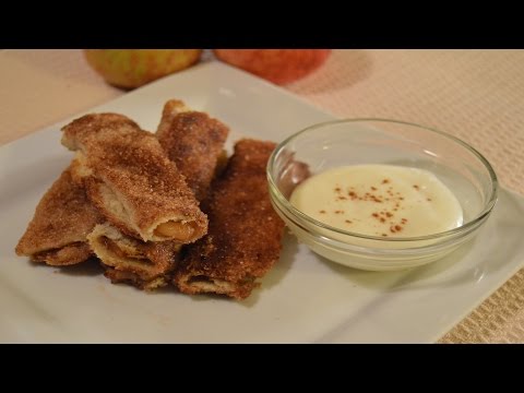 Apple Pie Burrito with cream cheese glaze - How to make apple pie filling