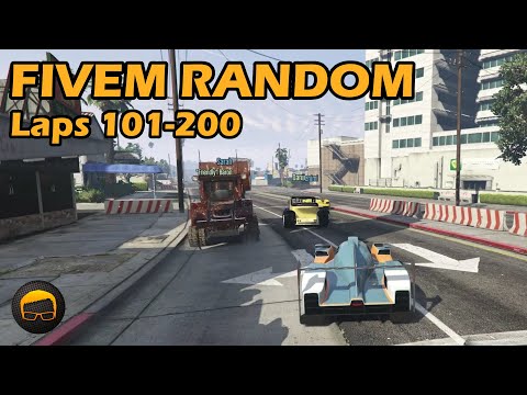 630 Random Cars In 630 Laps! Part 2 (Laps 101-200) - GTA FiveM Random All Of Them №2