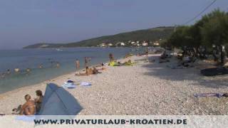 preview picture of video 'Strand in Slatine auf der Insel Ciovo bei Trogir'