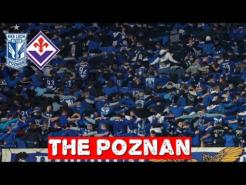LECH POZNAN FANS DOING THE POZNAN | Lech Poznan vs Fiorentina 1-4